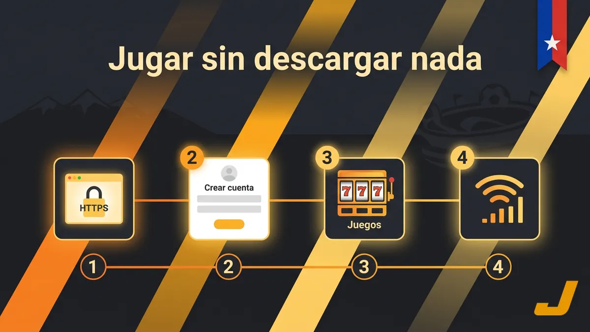 Pasos para jugar en Juegalopro Chile desde el navegador del celular sin instalar ninguna aplicación