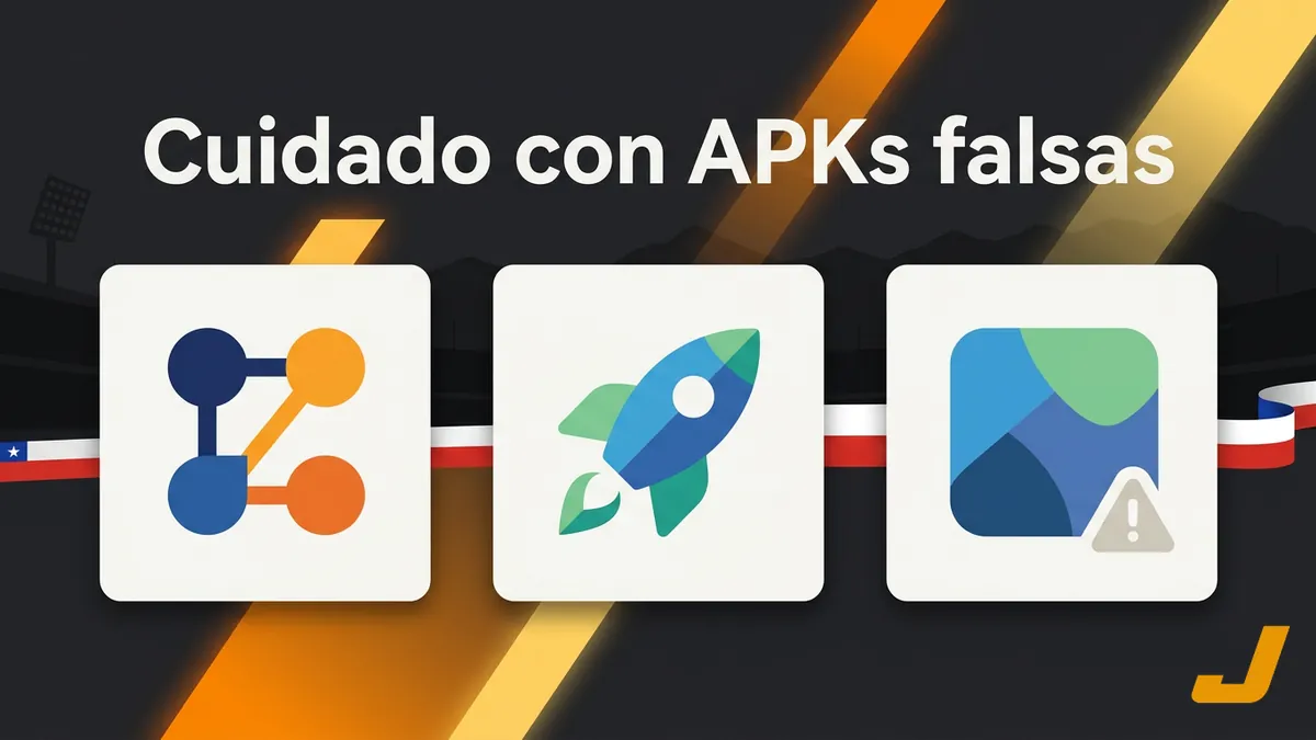 Comparación de APKs de terceros que no son la aplicación oficial de Juegalopro Chile