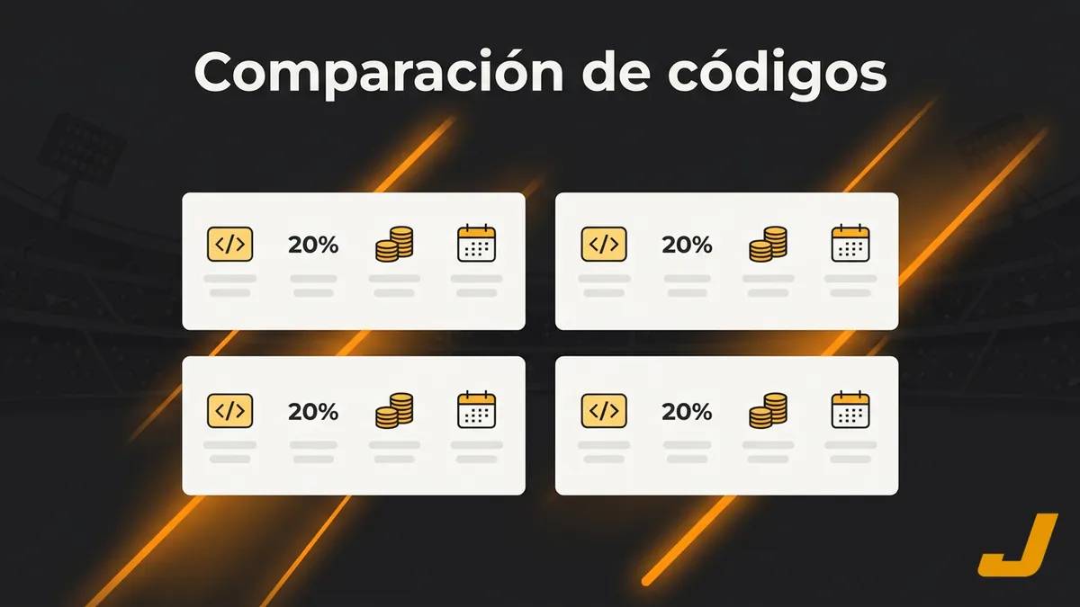 Comparación visual de condiciones del código promocional de Juegalopro Chile