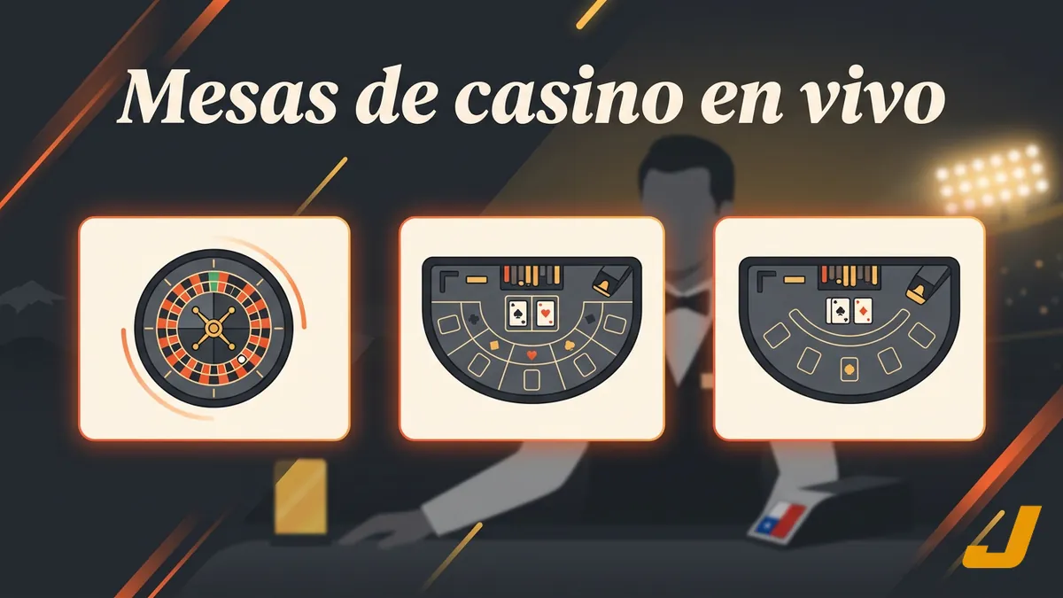 Mesas de casino en vivo de Juegalopro Chile: ruleta, blackjack y baccarat