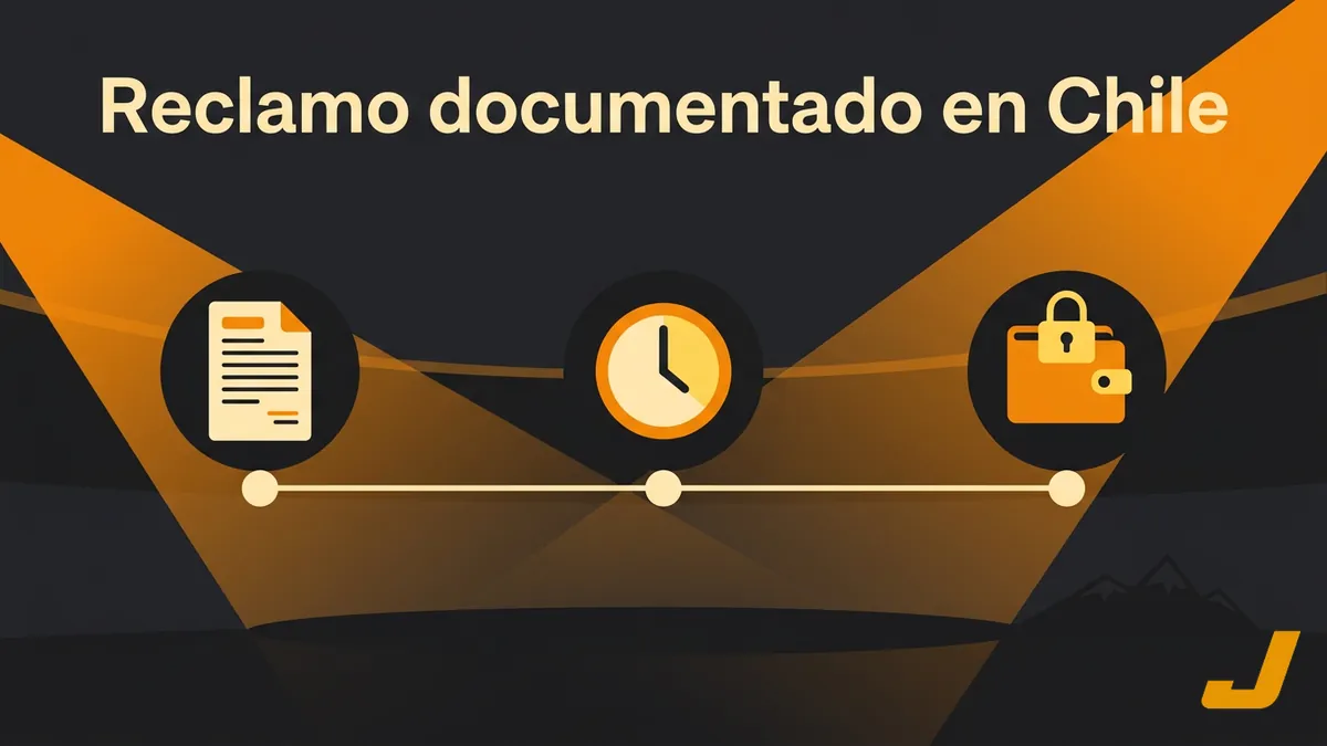 Cronología del reclamo documentado sobre retención de saldo en Juegalopro Chile
